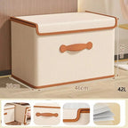 Clothes Storage Box With Lid Wardrobe Organizer for Blankets Underwear