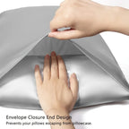 Satin Pillowcases for Skin and Hair Set of 2 Soft Cooling Pillow Covers