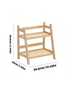 2-Tier Bamboo Countertop Organizer & Coffee Cup Holder