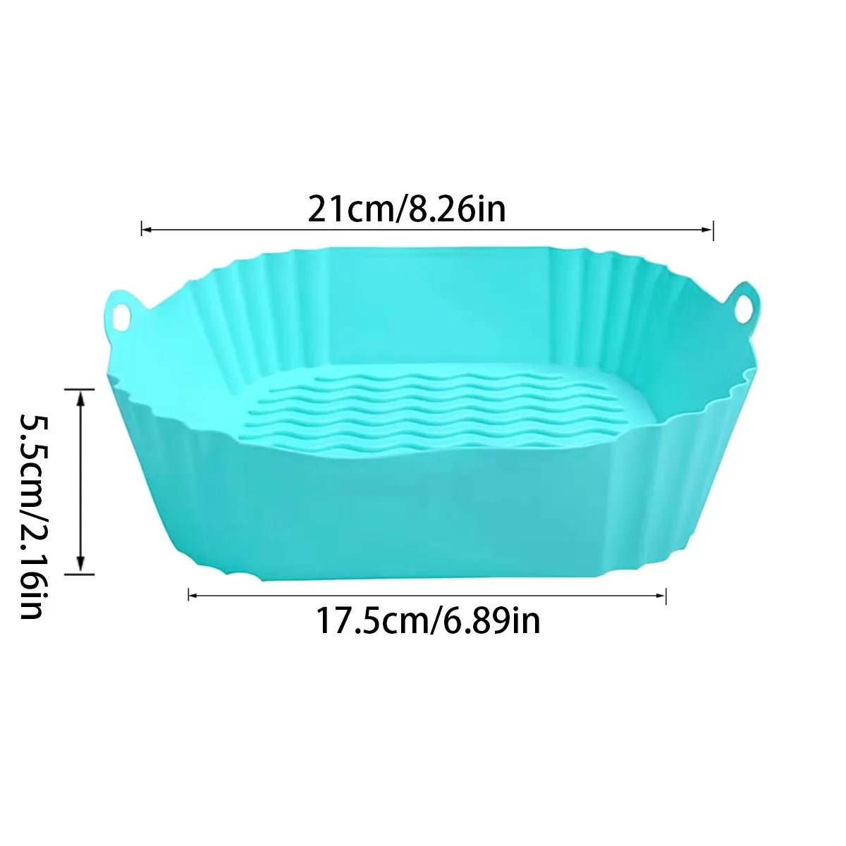 Reusable Silicone Air Fryer Liner – Non-Stick Basket & Baking Tray