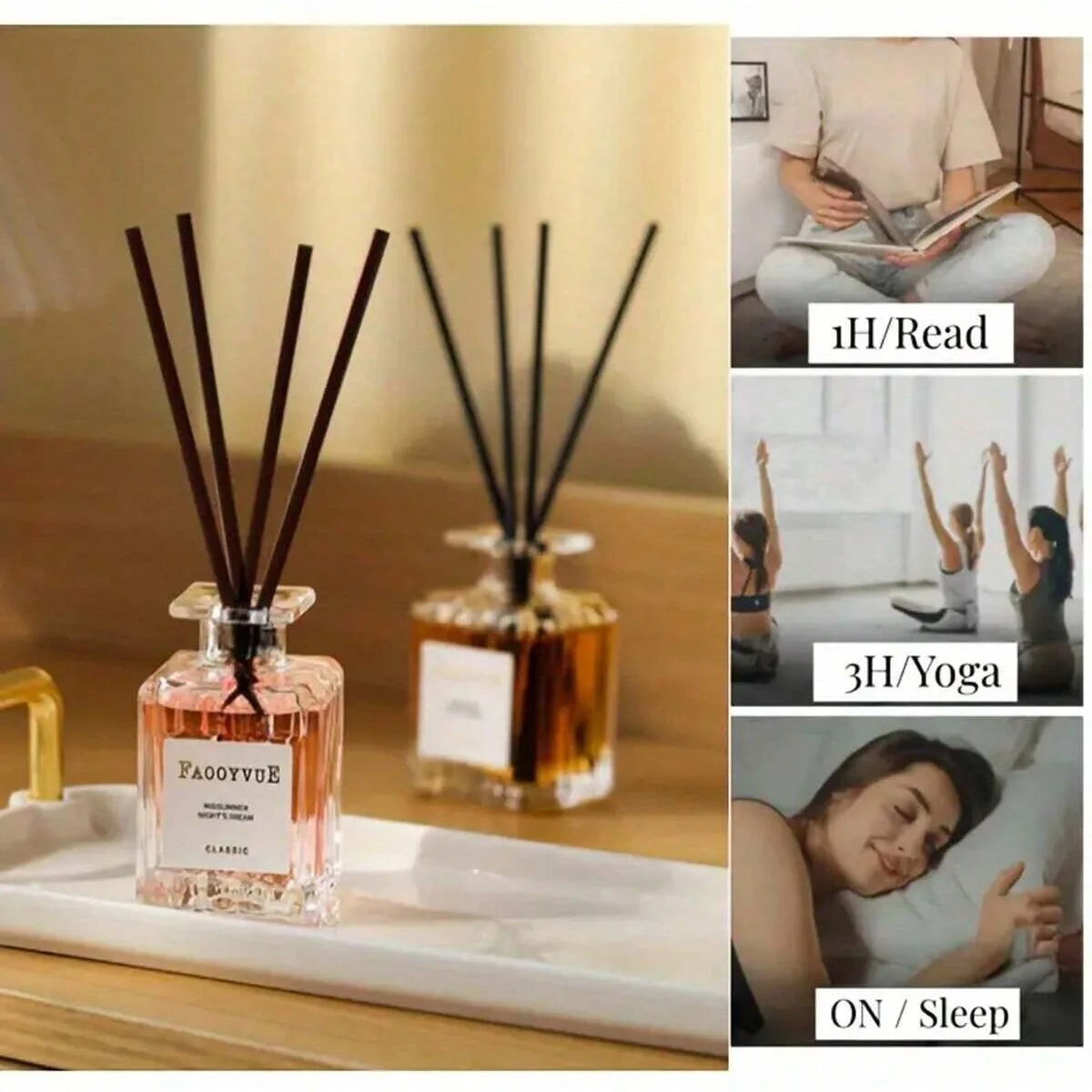 Lavender Reed Diffuser Aromatherapy Oil 50ml Home Fragrance