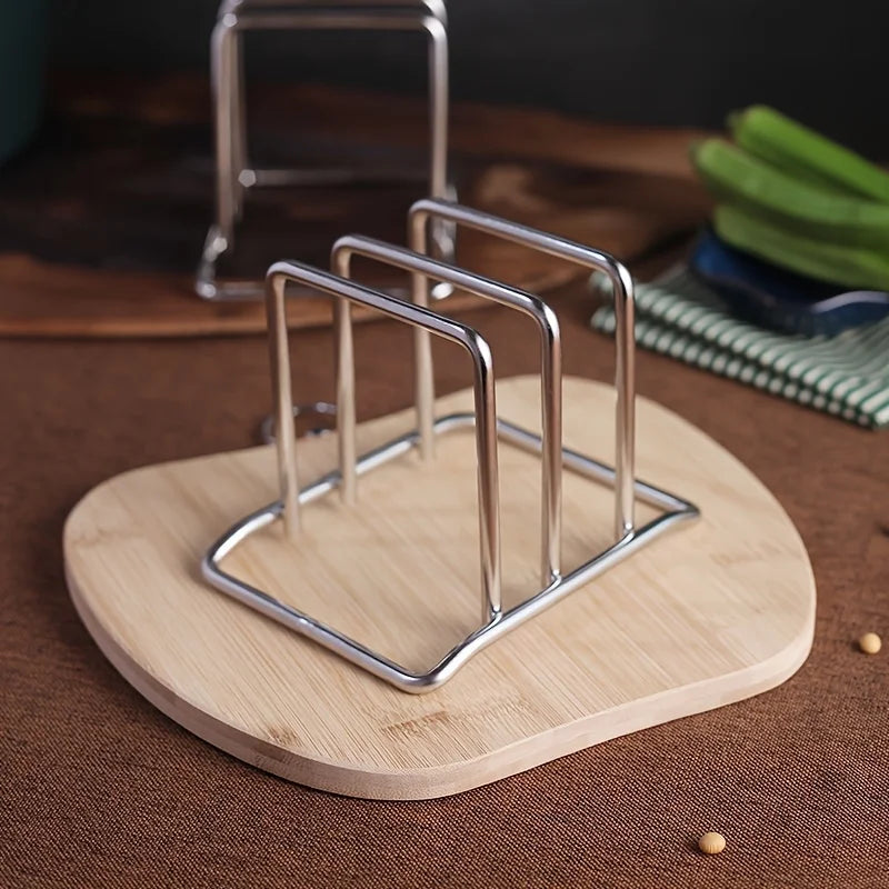 Stainless Steel Pot Lid and Cutting Board Organizer Rack