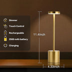 LED Table Lamp USB Rechargeable Touch Sensor Night Light for Bedroom