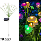 Solar Jellyfish Mushroom Lights Outdoor Garden Yard Decor LED Set