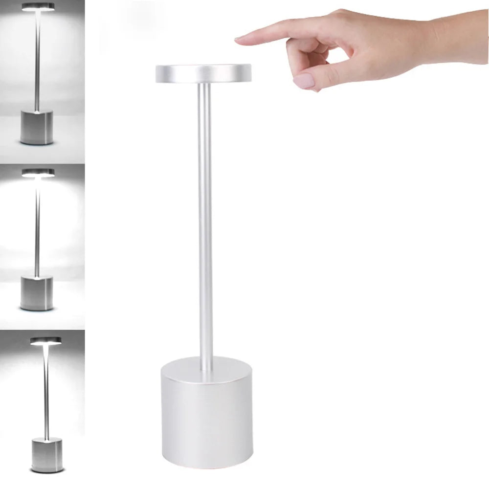 LED Table Lamp USB Rechargeable Touch Sensor Night Light for Bedroom