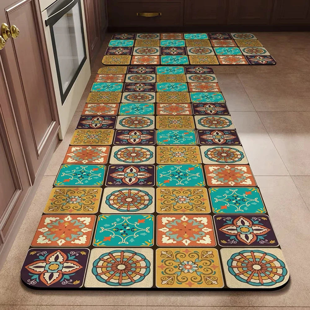 Anti-Slip Kitchen Floor Mat | Absorbent Quick-Dry Bath Rug