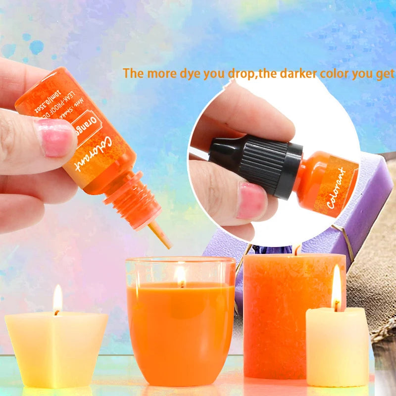Liquid Candle Dye Set – DIY Candle & Soap Colorant Kit
