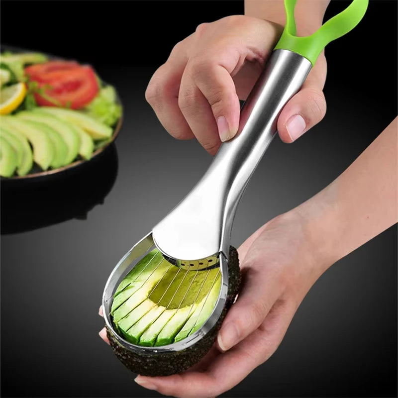 2-in-1 Stainless Steel Avocado Slicer and Peeler Tool
