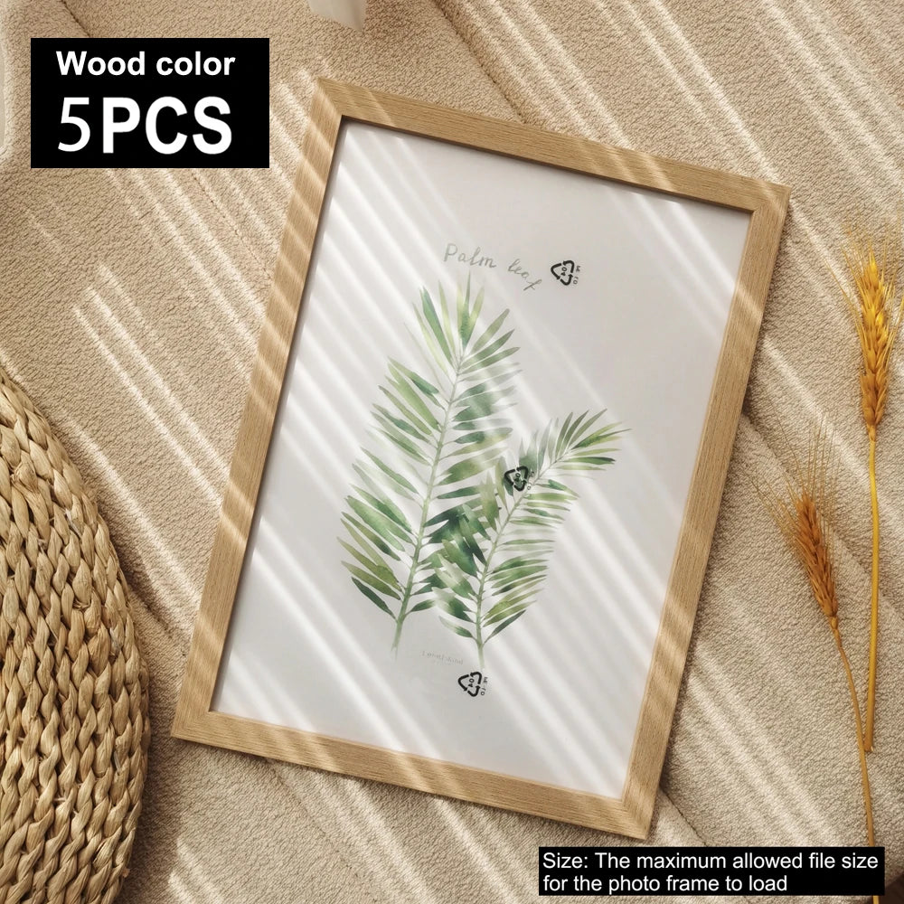 Wooden Photo Frames Set of 5 – 10x15, 15x20, 20x25 & A4 Sizes