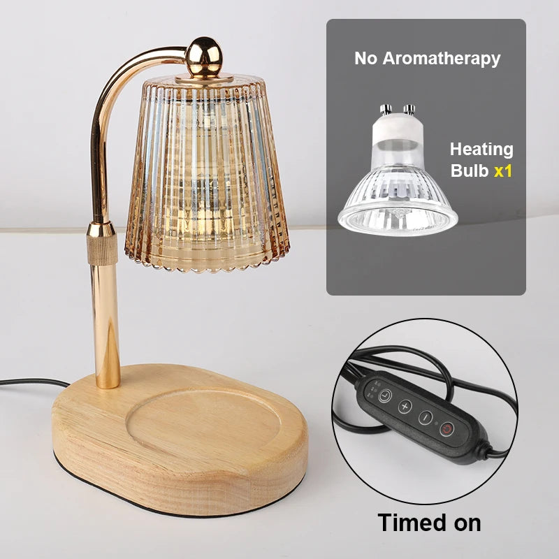 Candle Warmer Lamp with Timer and Dimmer - Cozy Bedroom Decor