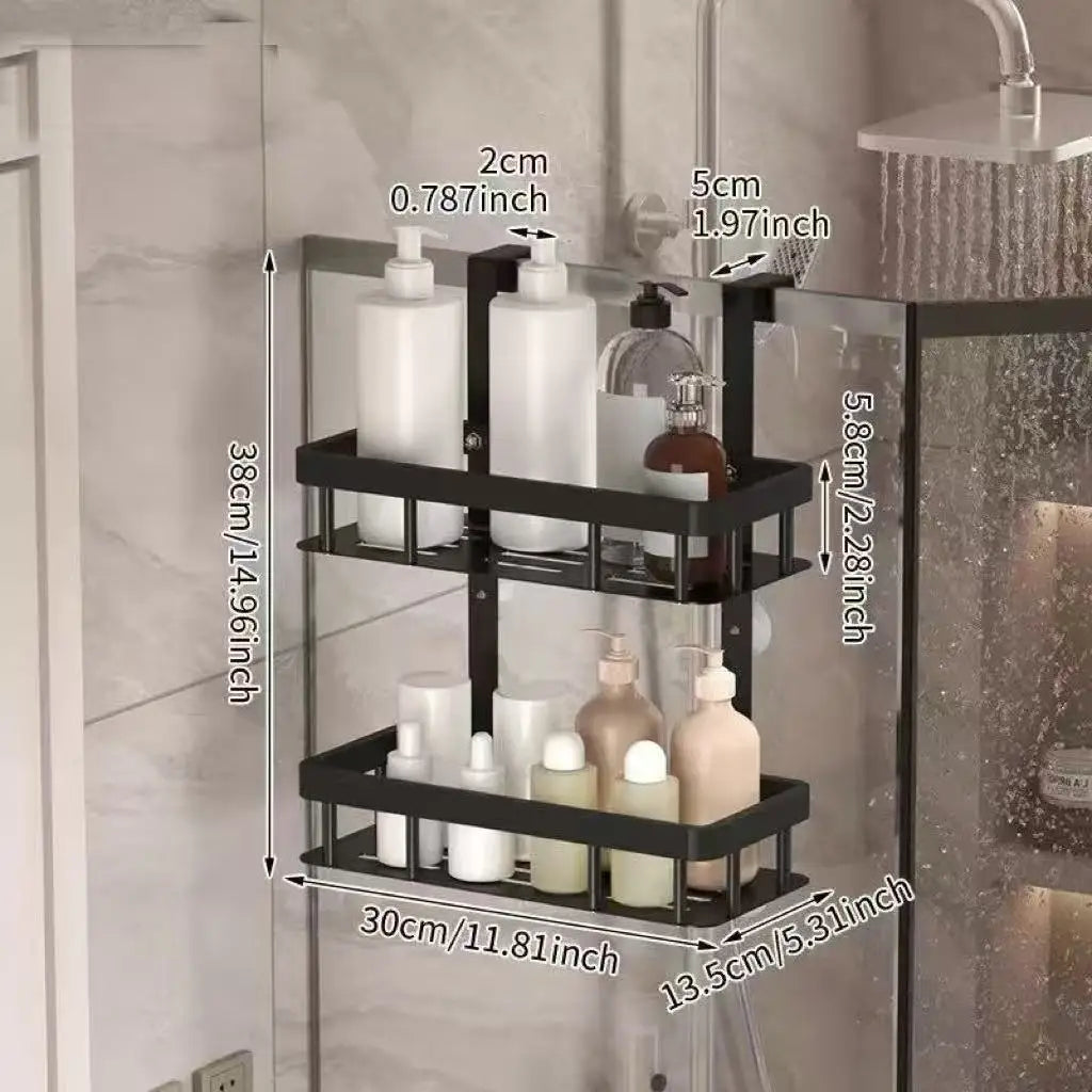 Corner Shower Shelf Wall Mounted 3-Tier Metal Rack
