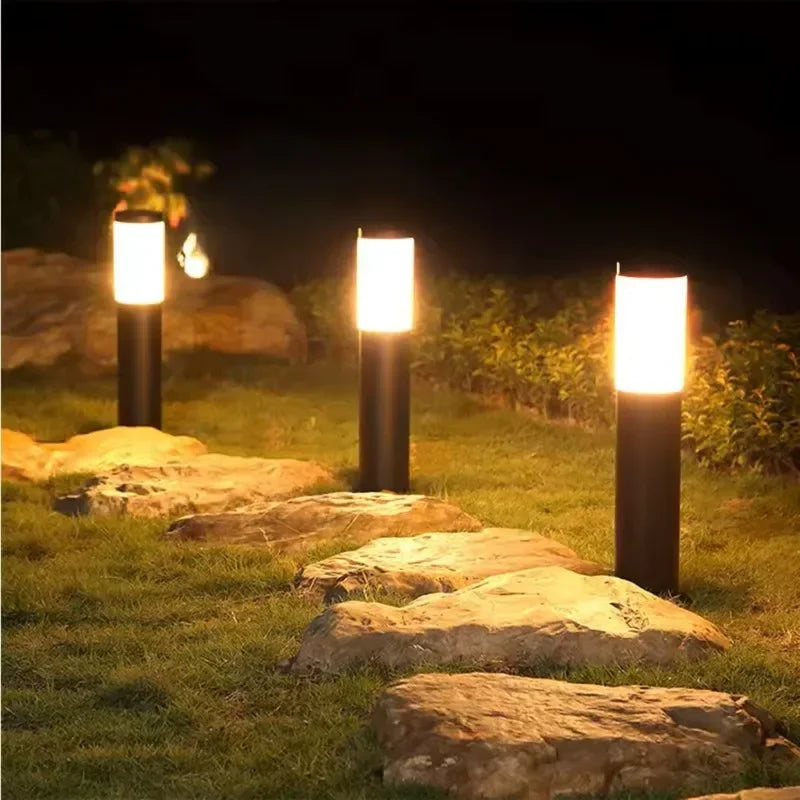 Solar Floor Lamp Outdoor Motion Sensor Waterproof Garden Lawn Light