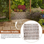 Expandable Garden Trellis Privacy Screen Wooden Fence Climbing Plants Lattice