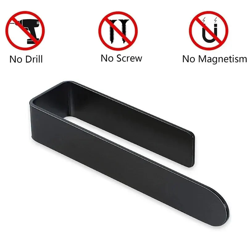 Self-Adhesive Towel Rack No Drill Stainless Steel 40cm Brushed