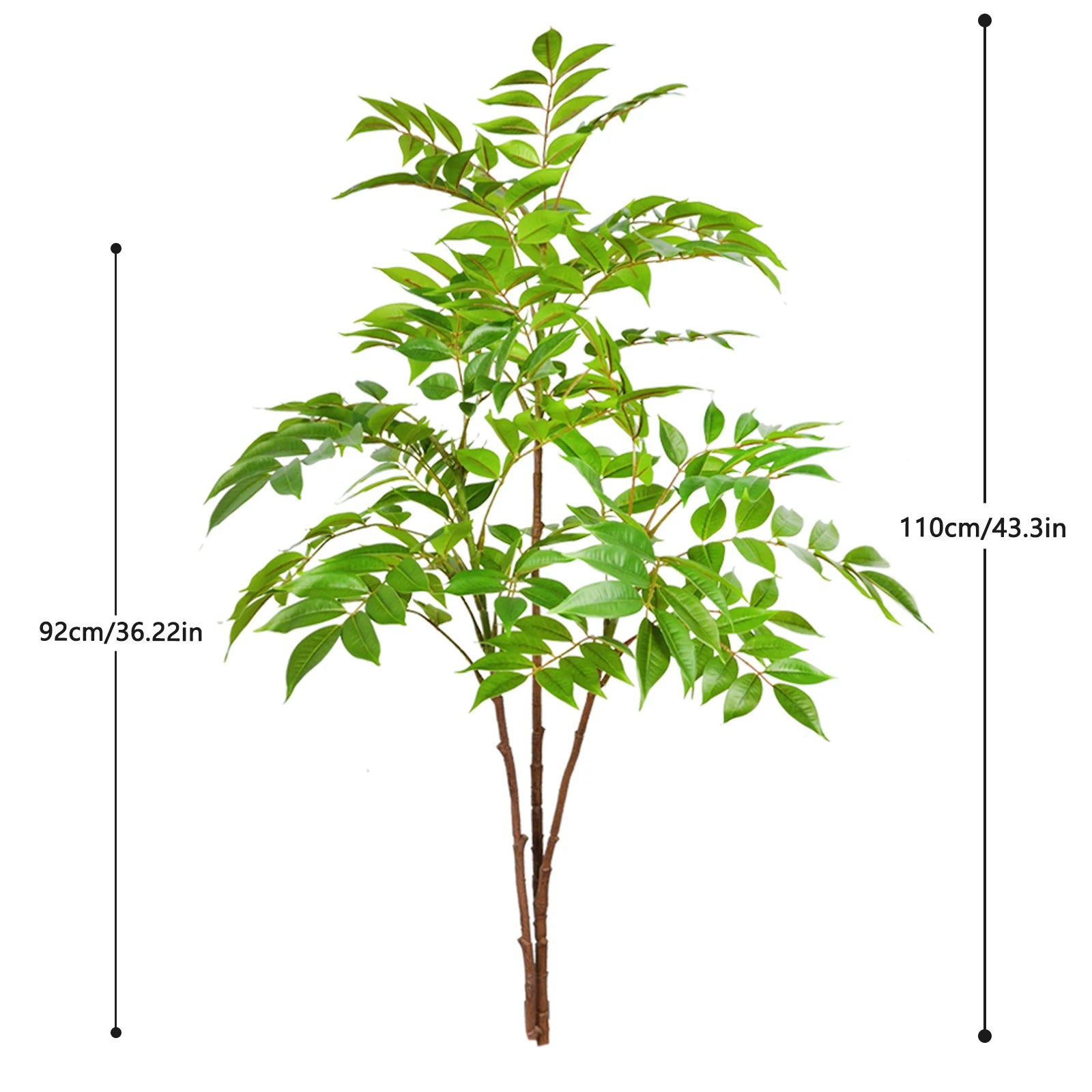 Artificial Fiddle Leaf Fig Tree Indoor Outdoor 77-135cm
