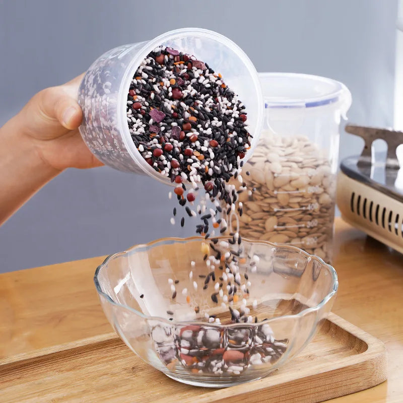 Airtight Food Storage Jars for Pantry – Cereal, Grains & Dry Goods (Set of 1–4)