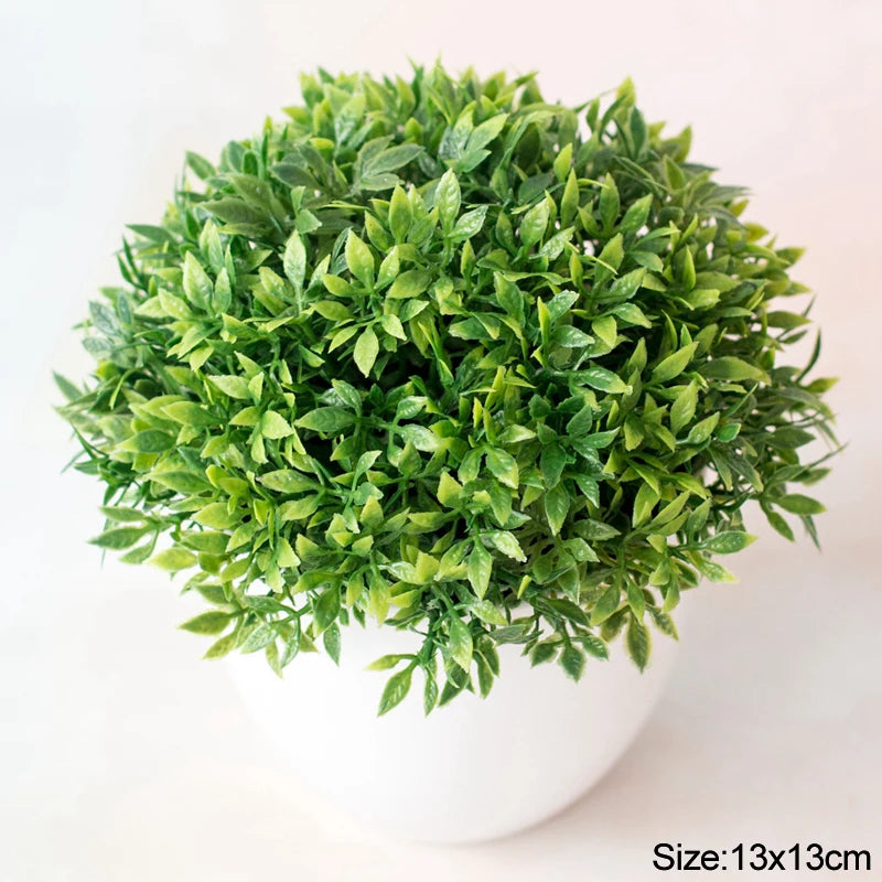 Artificial Bonsai Small Tree in Pot | Faux Desktop Plant Decor