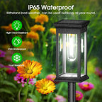 Solar Pathway Lights Outdoor Waterproof Set LED Landscape Lamps for Yard Garden Walkway