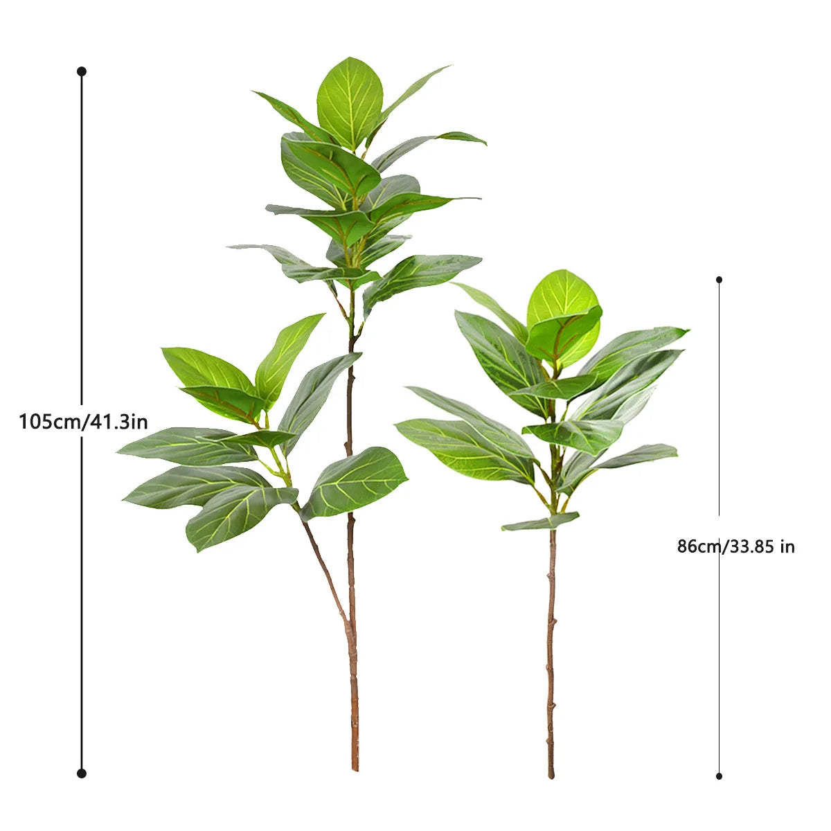 Artificial Fiddle Leaf Fig Tree Indoor Outdoor 77-135cm
