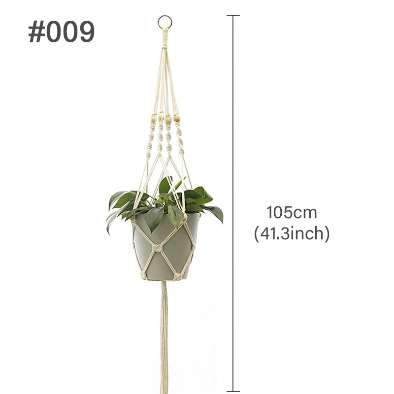 Handmade Macrame Plant Hanger Wall Hanging Basket Planter