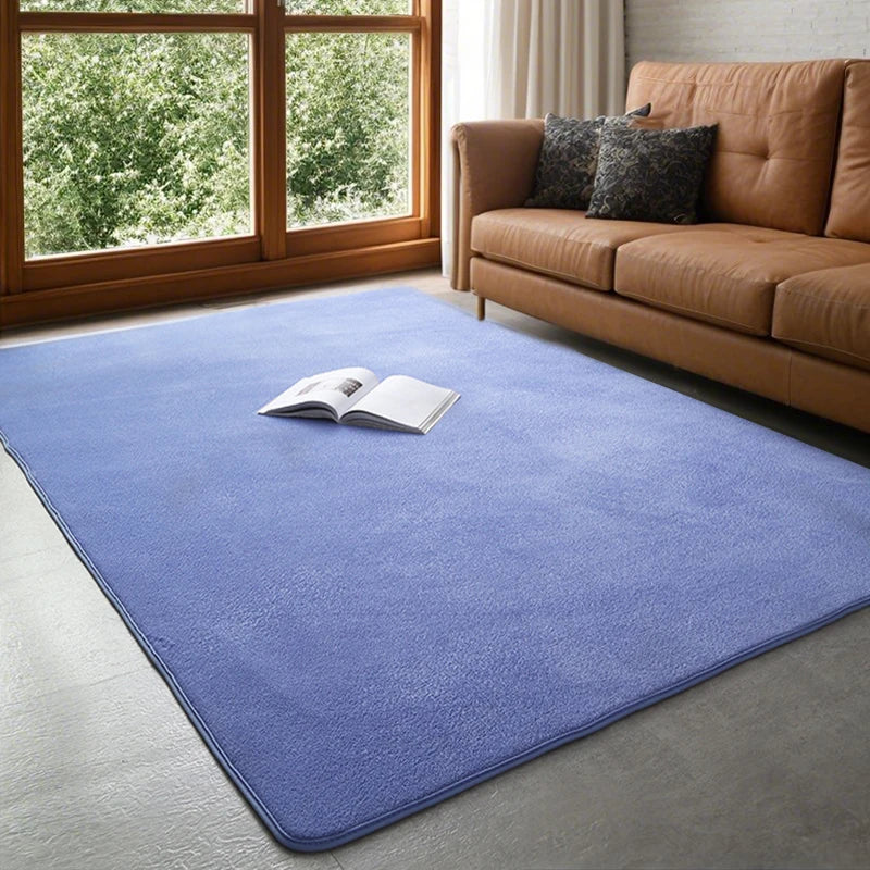 Coral Velvet Area Rug Soft Non-Slip Living Room & Bedroom Carpet