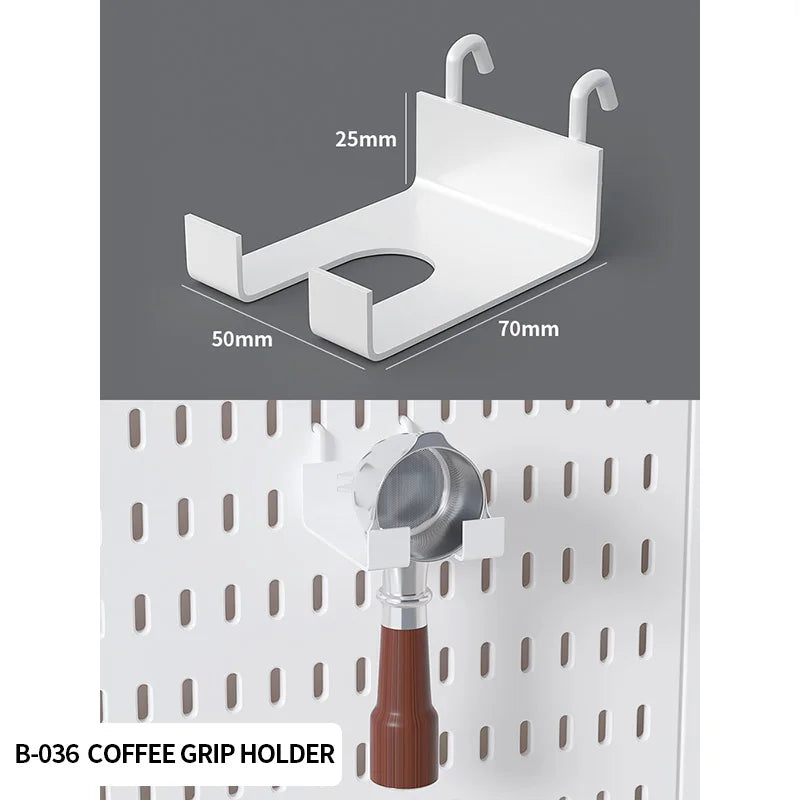 Modular Pegboard Wall Organizer Kit with No-Drill Installation