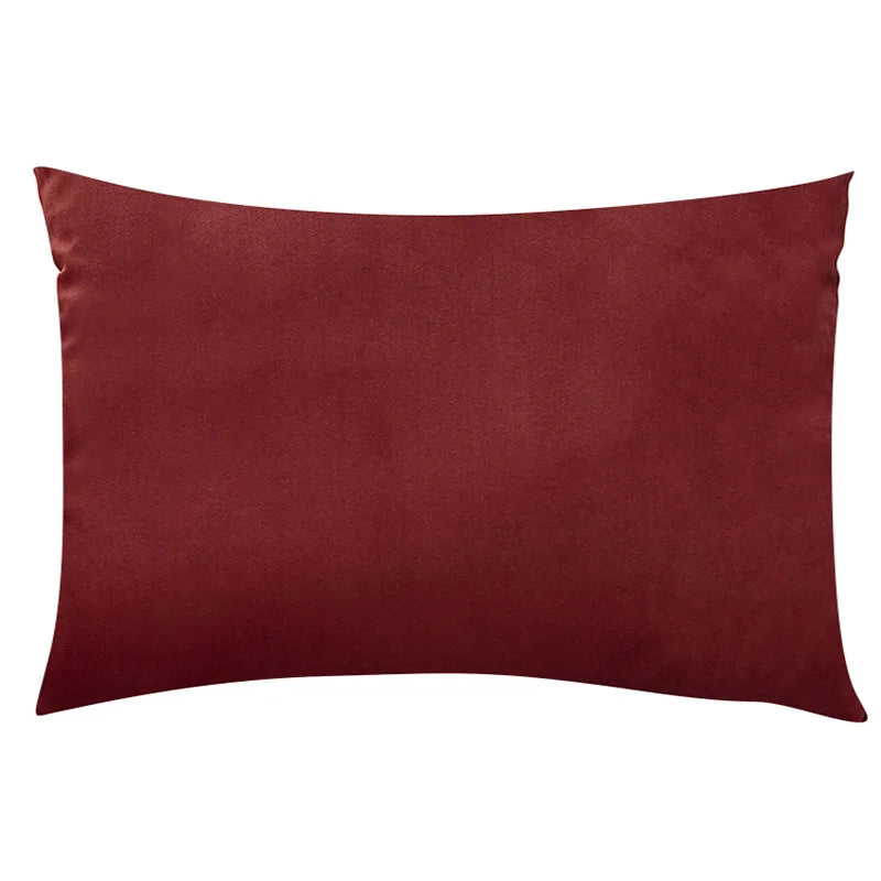 Velvet Plaid Cushion Cover for Sofa and Living Room 12x20