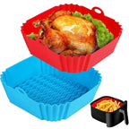 Reusable Silicone Air Fryer Liner – Non-Stick Basket & Baking Tray