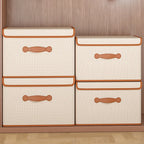 Clothes Storage Box With Lid Wardrobe Organizer for Blankets Underwear