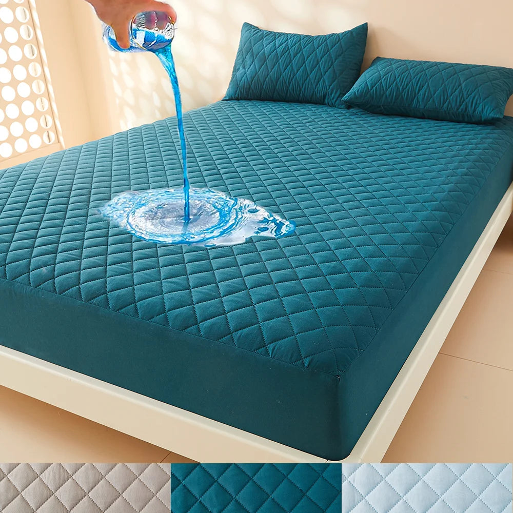 Waterproof Mattress Protector Fitted Deep Pocket | 3D Air Fabric Breathable Bed Cover