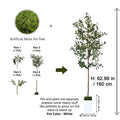 Faux Olive Tree Potted Realistic Indoor 4-6ft Artificial Plant