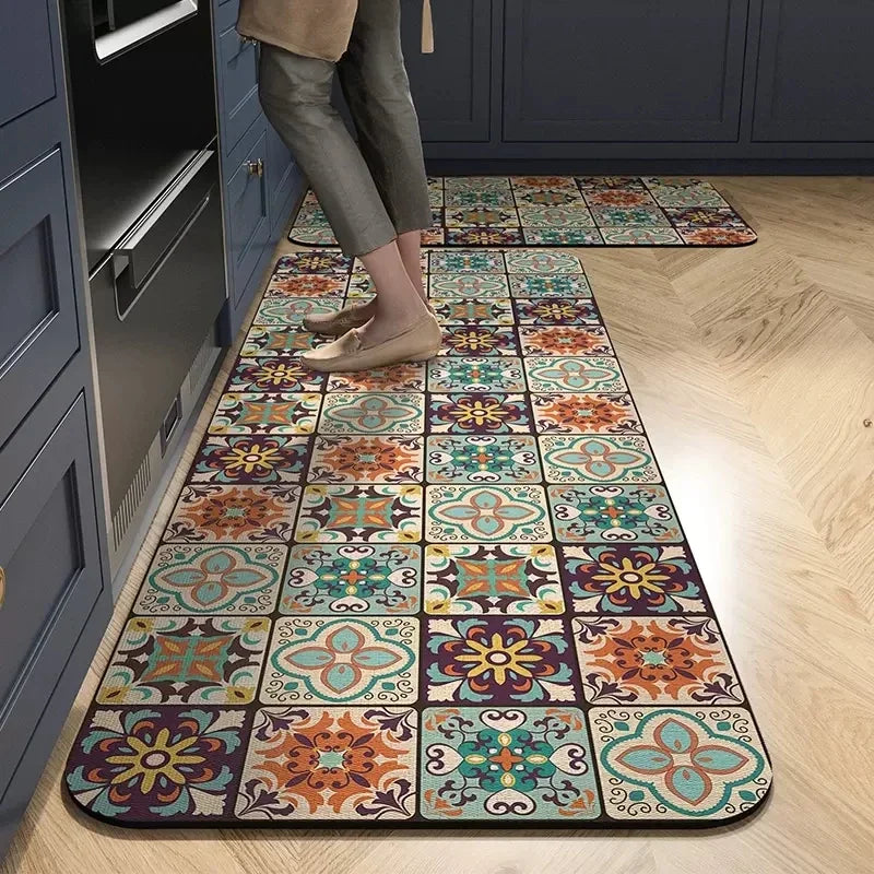 Anti-Slip Kitchen Floor Mat | Absorbent Quick-Dry Bath Rug