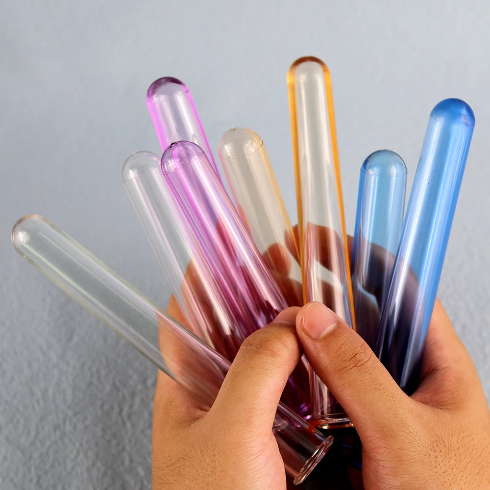 Test Tube Vase Acrylic Glass Propagation Station 5-Piece DIY Hydroponic Display Stand
