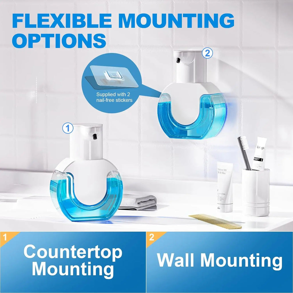 Touchless Foam Soap Dispenser – 420ml Auto Infrared Wall Mount or Desktop