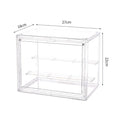 3-Tier Acrylic Display Case Dustproof Step Shelf for Figures & Jewelry