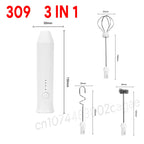 2-in-1 Electric Milk Frother & Egg Beater – Cordless USB-C Rechargeable