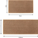 Washable Non-Slip Kitchen Runner Rug Faux Sisal Woven Mat