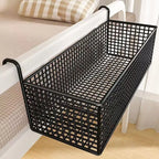 Iron Hanging Storage Basket – Bed Frame, Door & Under-Bed Organizer