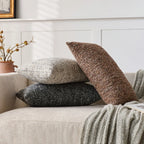 Chenille Striped Throw Pillow Covers for Sofa, Couch & Bed