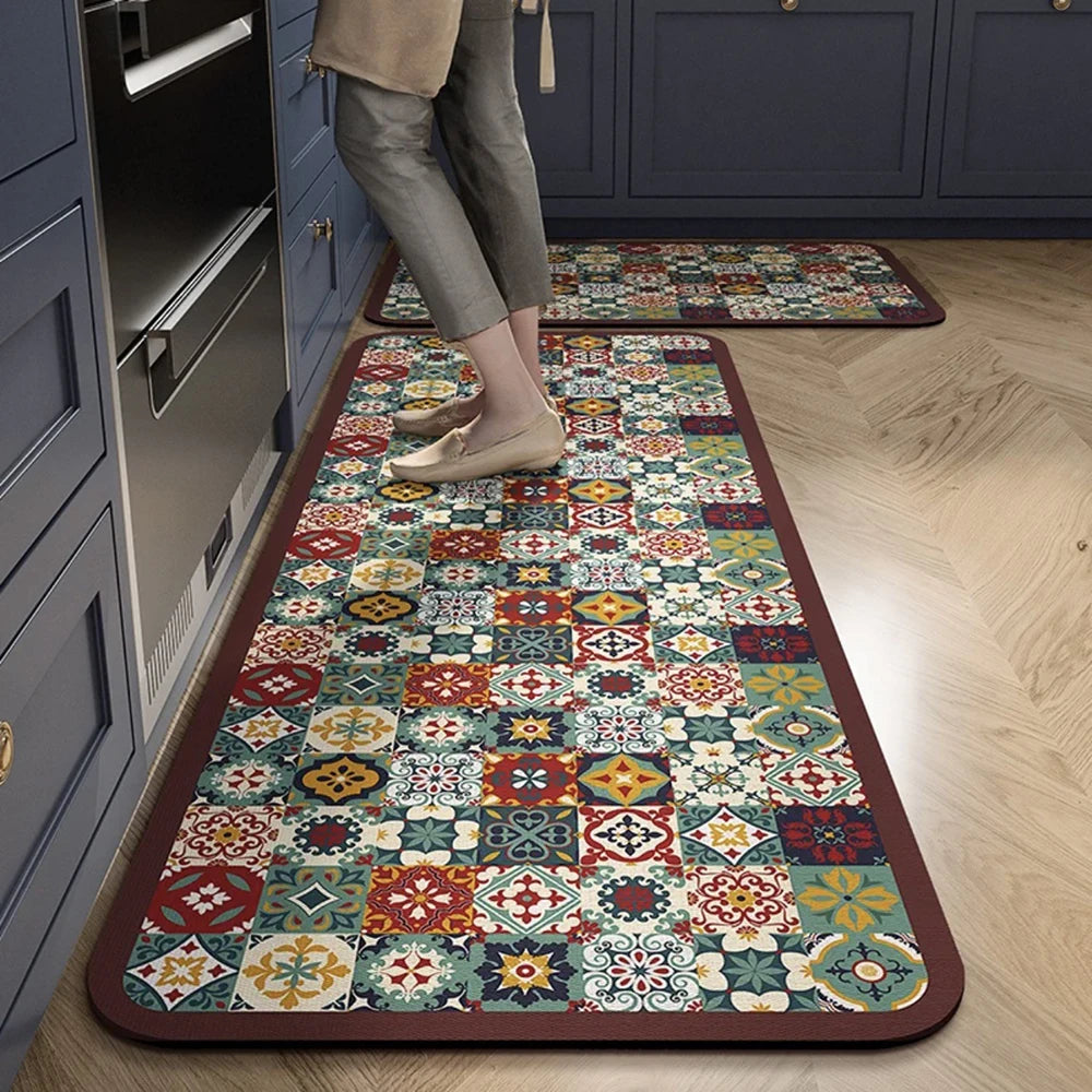 Anti-Slip Kitchen Floor Mat | Absorbent Quick-Dry Bath Rug