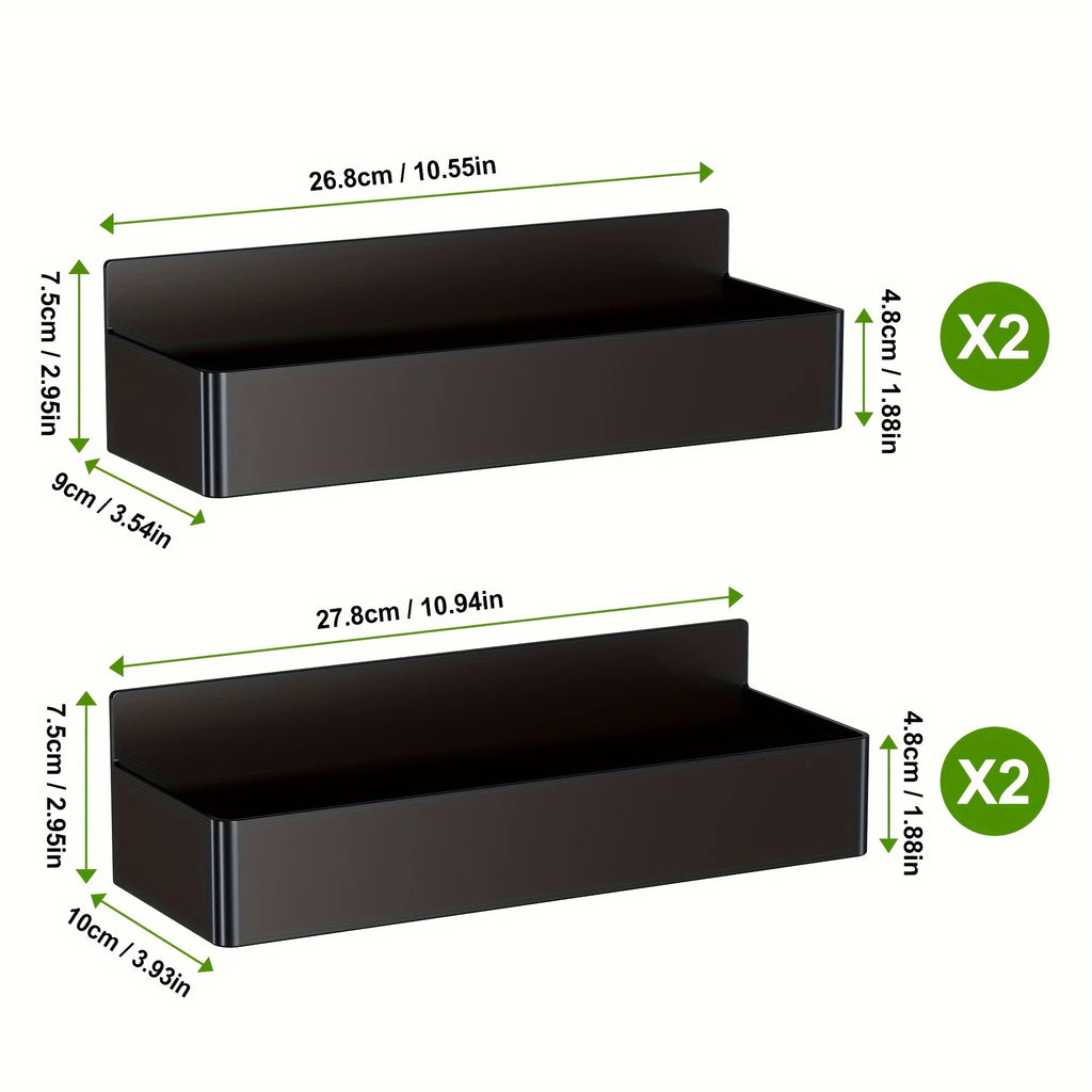 Magnetic Fridge Shelf Wall-Mounted Storage Rack (2 or 4 Piece Set)