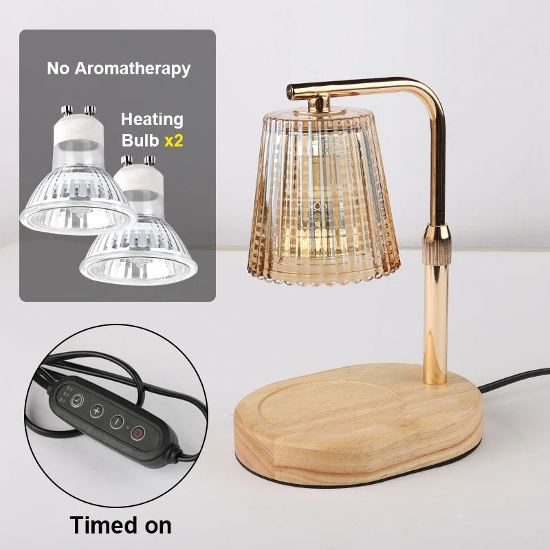 Candle Warmer Lamp with Timer and Dimmer - Cozy Bedroom Decor