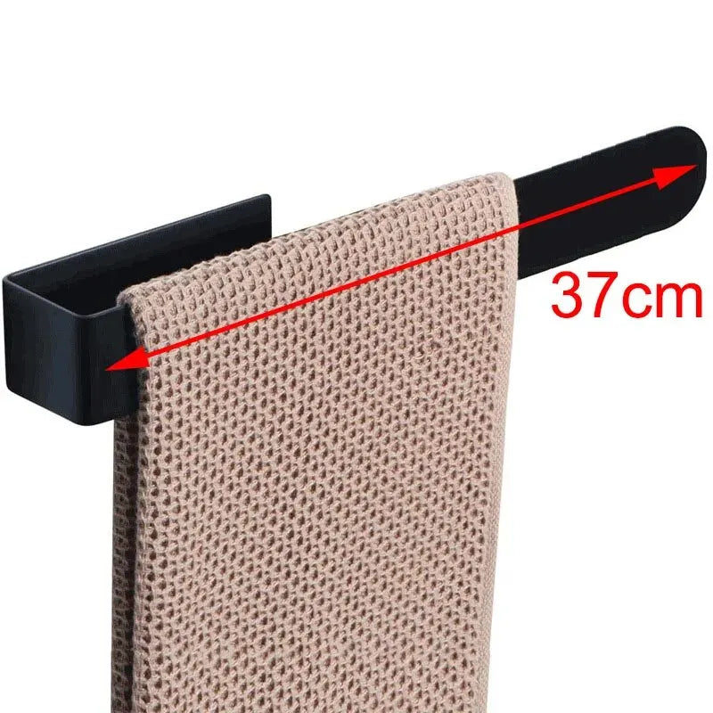 Self-Adhesive Towel Rack No Drill Stainless Steel 40cm Brushed