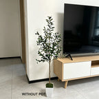 Faux Olive Tree Potted Realistic Indoor 4-6ft Artificial Plant