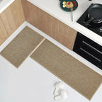 Washable Non-Slip Kitchen Runner Rug Faux Sisal Woven Mat