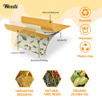 Reusable Beeswax Food Wraps Roll – Cut-to-Size Plastic-Free Storage