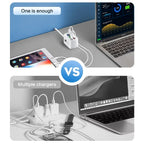 6-in-1 USB Charging Station Desktop Organizer with Fast Charging