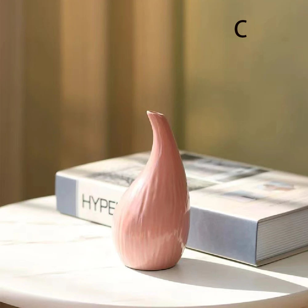 Celeste Ceramic Vase – Minimalist Nordic Living Room & Dining Table Decor