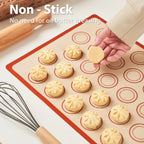 Silicone Baking Mat with Brush & Spatula Set – Non-Stick Reusable Sheets (1, 2 or 4 Pack)