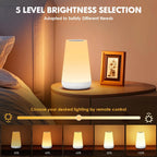 13-Color LED Night Light with Remote, Touch & USB Rechargeable